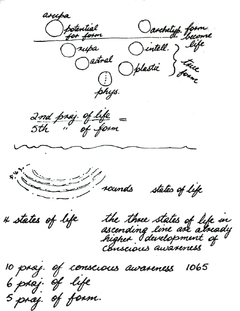 Page from Steiner's Notebooks